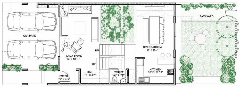 Assetz Earth & Essence Floor Plan Ground Floor