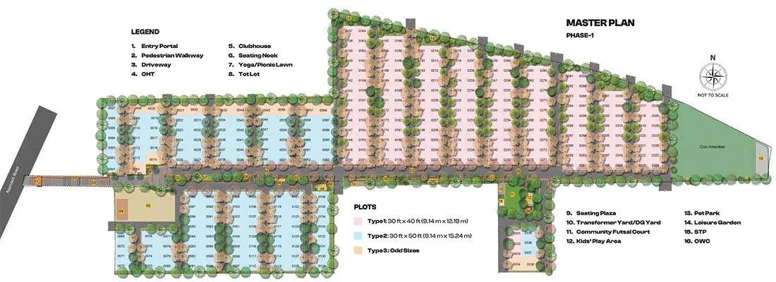 Master Plan - Brigade Cherry Blossom Plots
