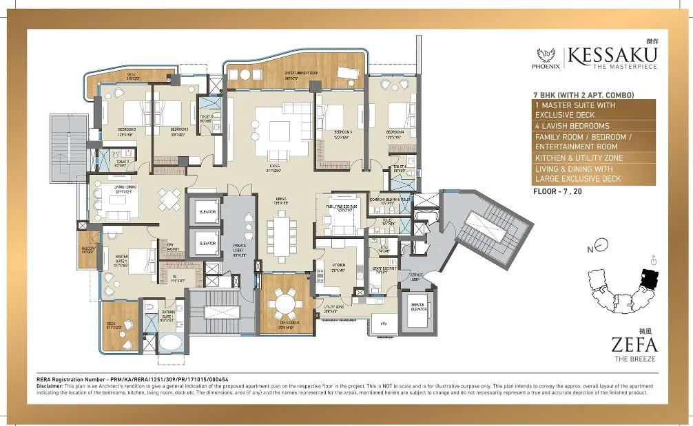 ZEFA - 7 BHK Combo - Phoenix Kessaku