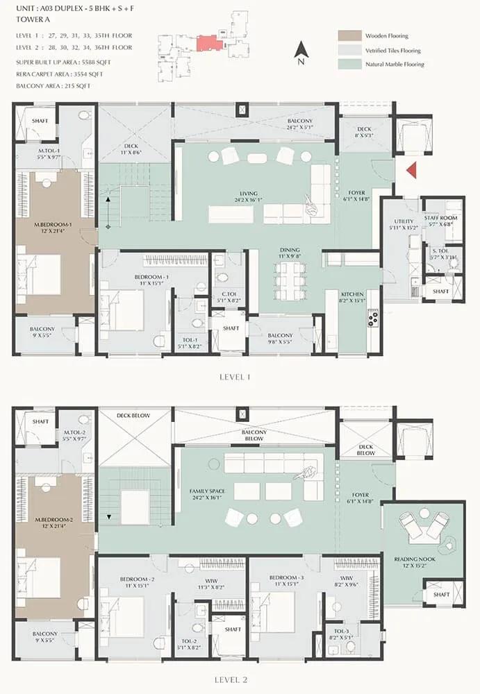 5588 5BHK+S+F Duplex - DNR Highline