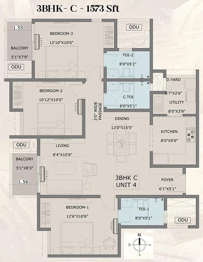 3BHK-C 1573 - Vajram Vivera Vajram Codename KGF