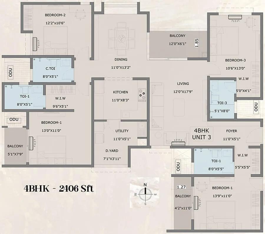 4BHK 2406 - Vajram Vivera Vajram Codename KGF