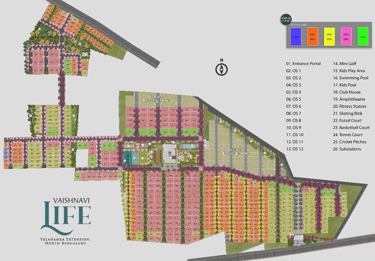 Master Plan - Vaishnavi At One Life PLots