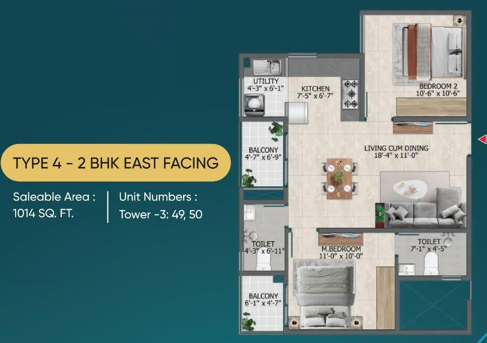 2BHK 1014 - Sowparnika Rhythm Of Rain