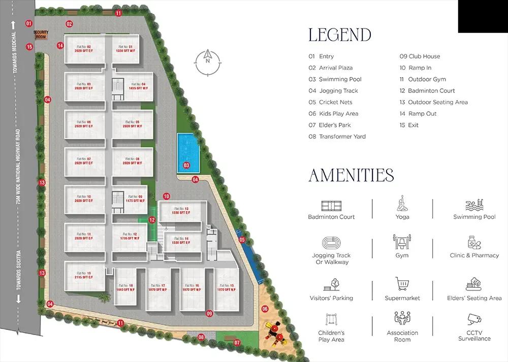 master plan amrutha sagar kompally