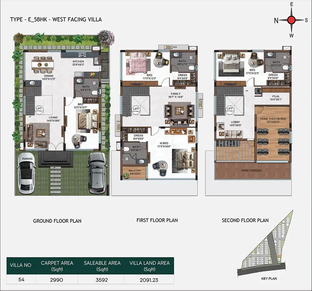 5bhk 3592 casagrand belair gowdavalli