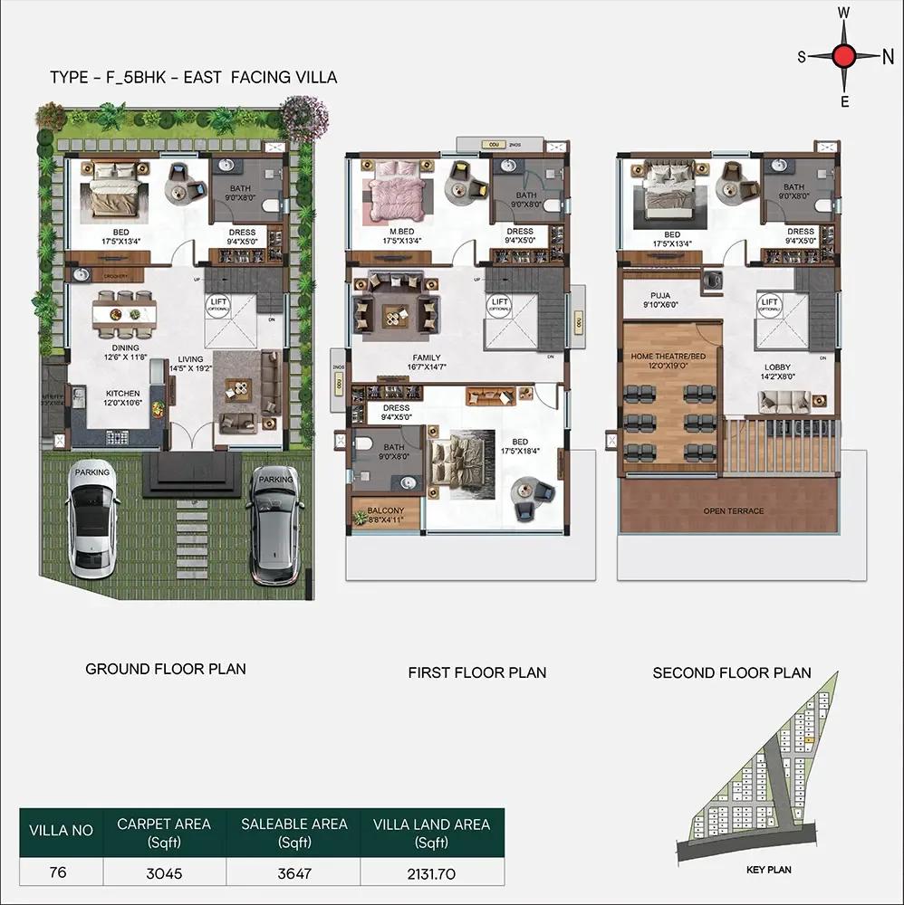 5bhk 3647 casagrand belair gowdavalli