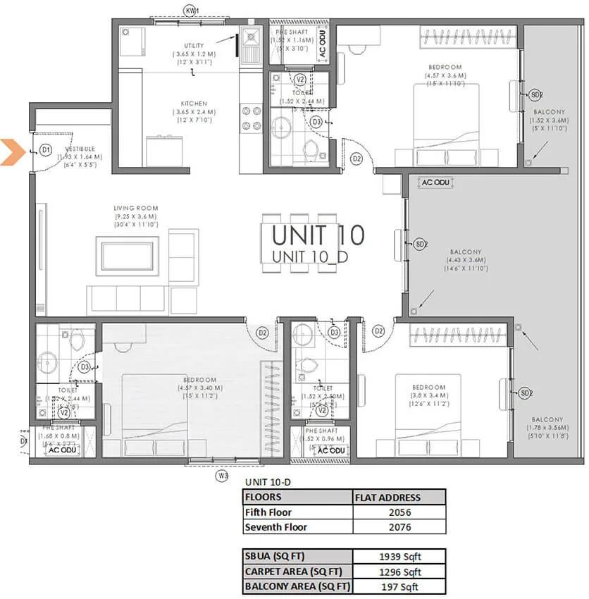 3BHK 1939 - Svamitva Soul Spring Codename HSR