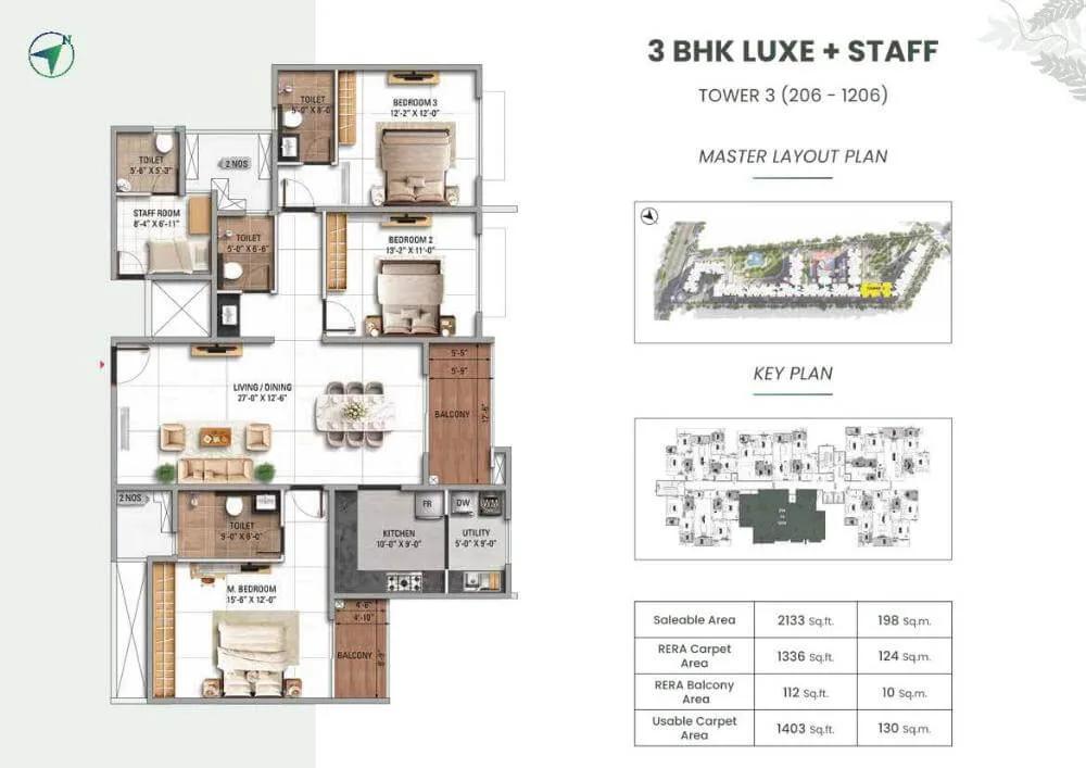 3bhk luxe staff 2133 tvs emerald altura sathanur