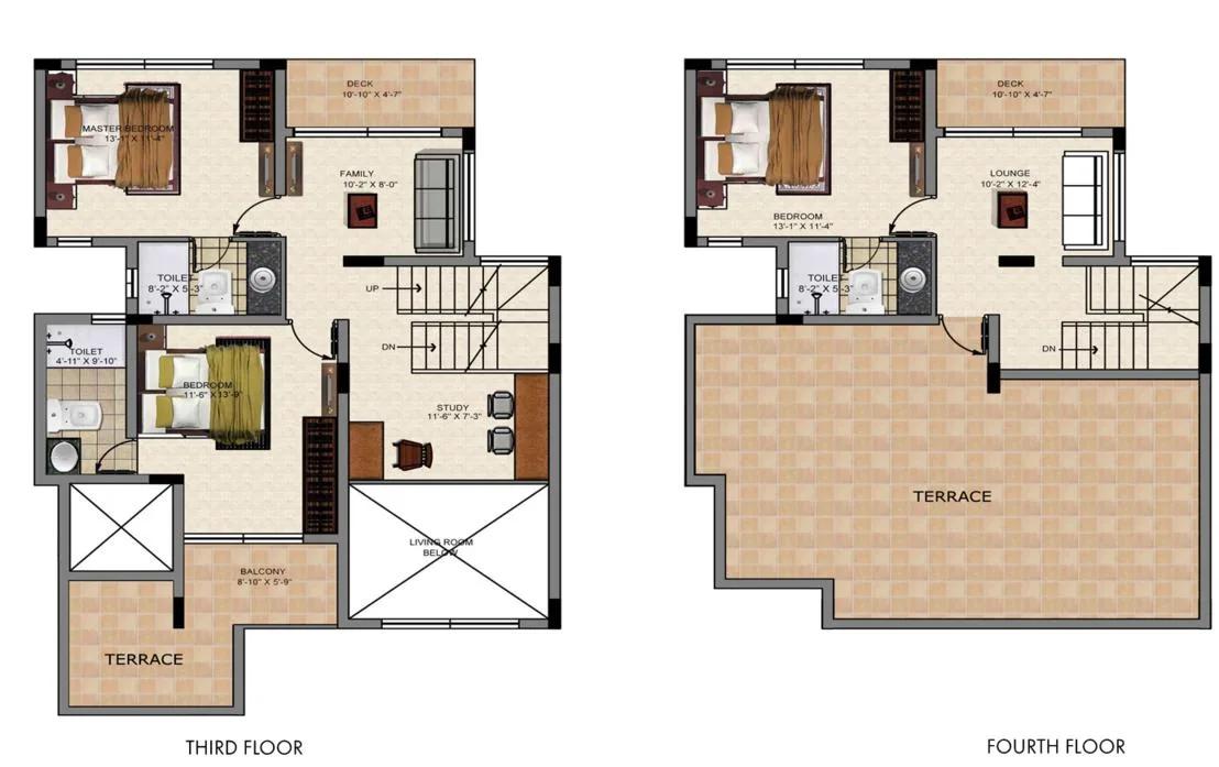 4 BHK – F1 – 2893 – 3rd,4th – Valmark CityVille