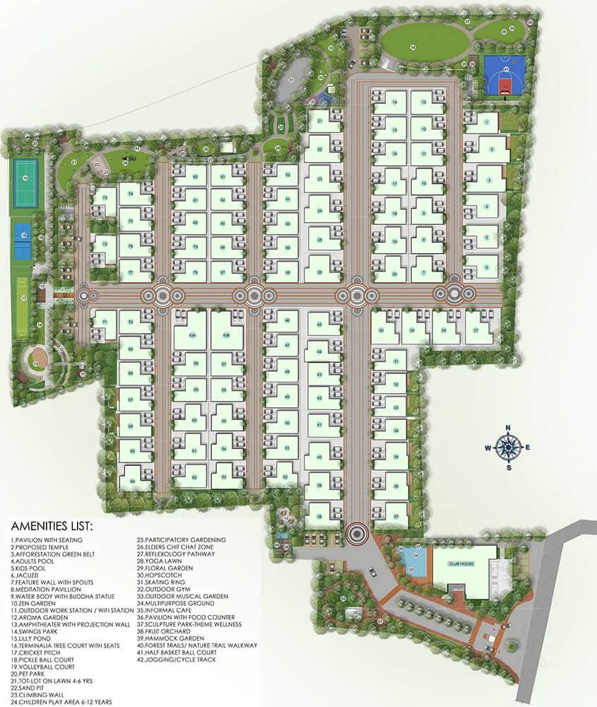 Master Plan - Sapphire Villas By 42 Estates