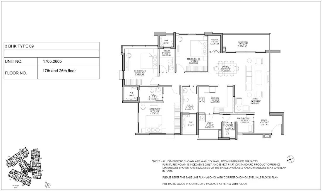 3bhk type9 shapoorji pallonji parkwest