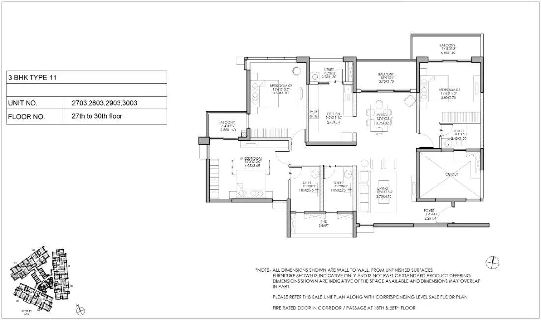 3bhk type11 shapoorji pallonji parkwest