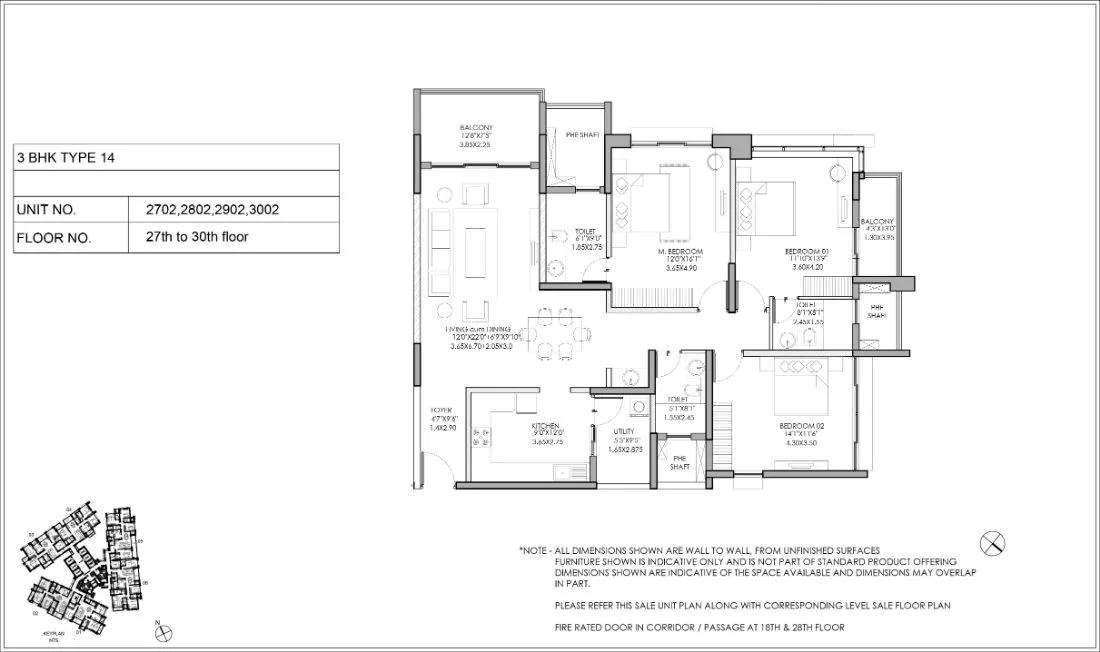 3bhk type14 shapoorji pallonji parkwest