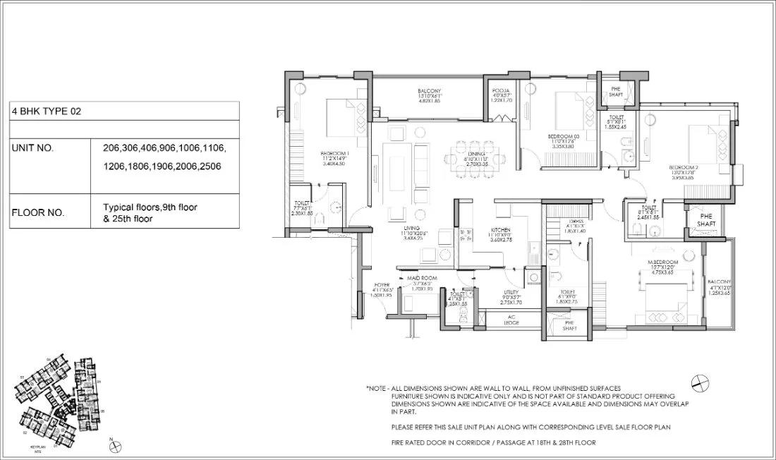 4bhk type2 shapoorji pallonji parkwest