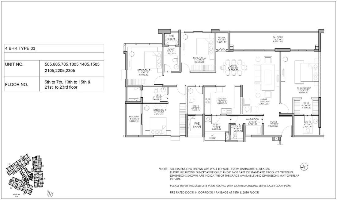 4bhk type3 shapoorji pallonji parkwest