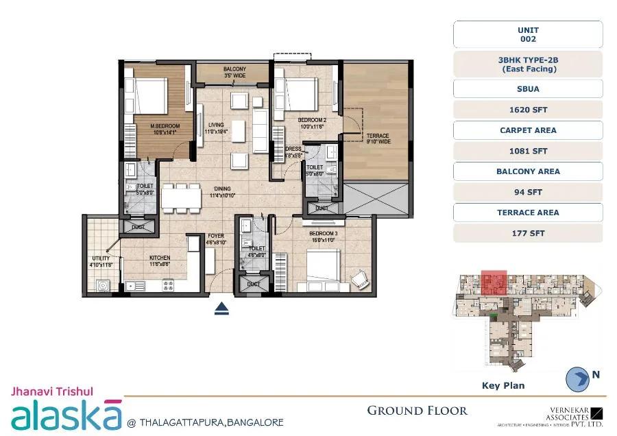 3BHK 1620 - Jhanavi Trishul Alaska