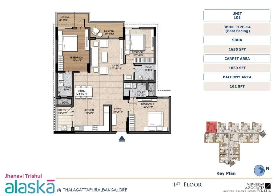 3BHK 1655 - Jhanavi Trishul Alaska