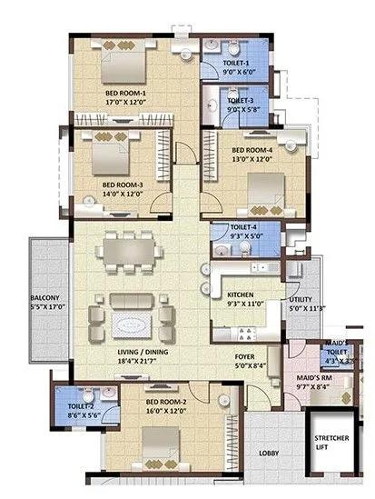 4BHK 2359 Purva Whitehall