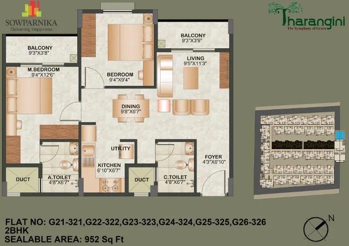 2-bhk-952-sowparnika-tharangini