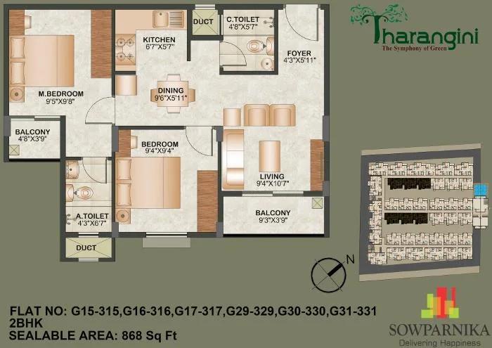 2-bhk-868-sowparnika-tharangini