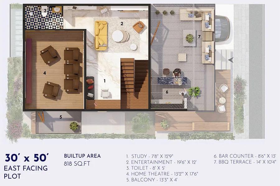 4BHK Villa Terrace - Guru Punvaanii Elegance