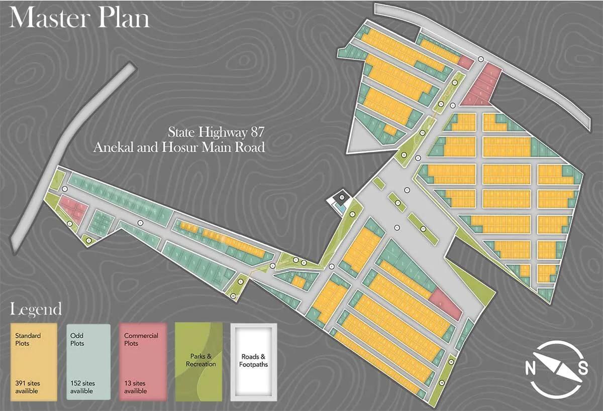 Master Plan - Guru Punvaanii Eka Plots Anekal