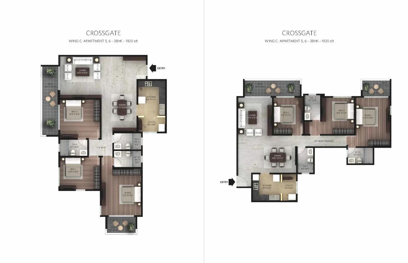 Crossgate 3 BHK – 1920 – Hiranandani Devanahalli