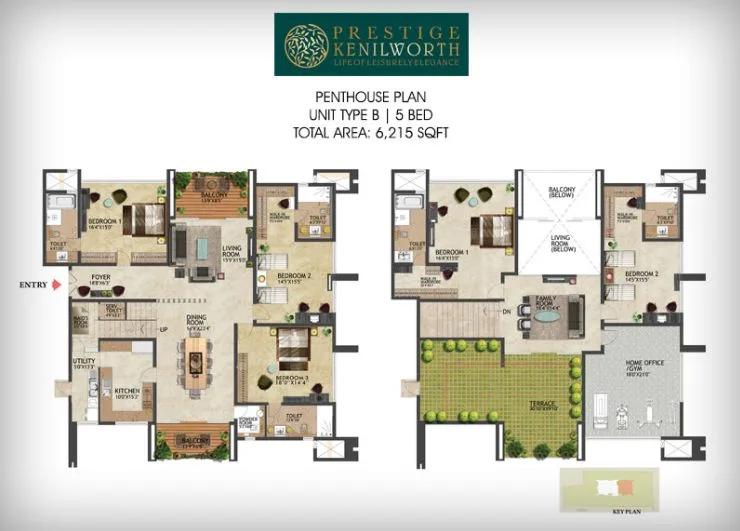 PH – 5BHK – 6215 – Prestige Kenilworth