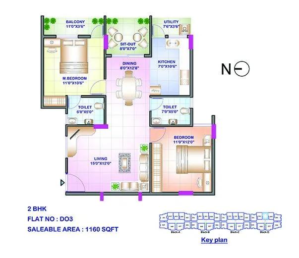 2-bhk-1160-sowparnika-swastika-phase-2