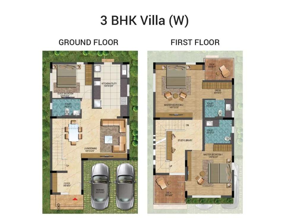 3 BHK Villa W – Lake View Address