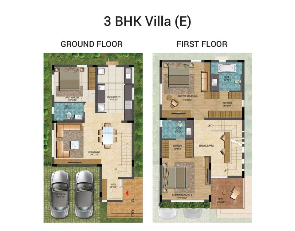 3 BHK Villa E – Lake View Address