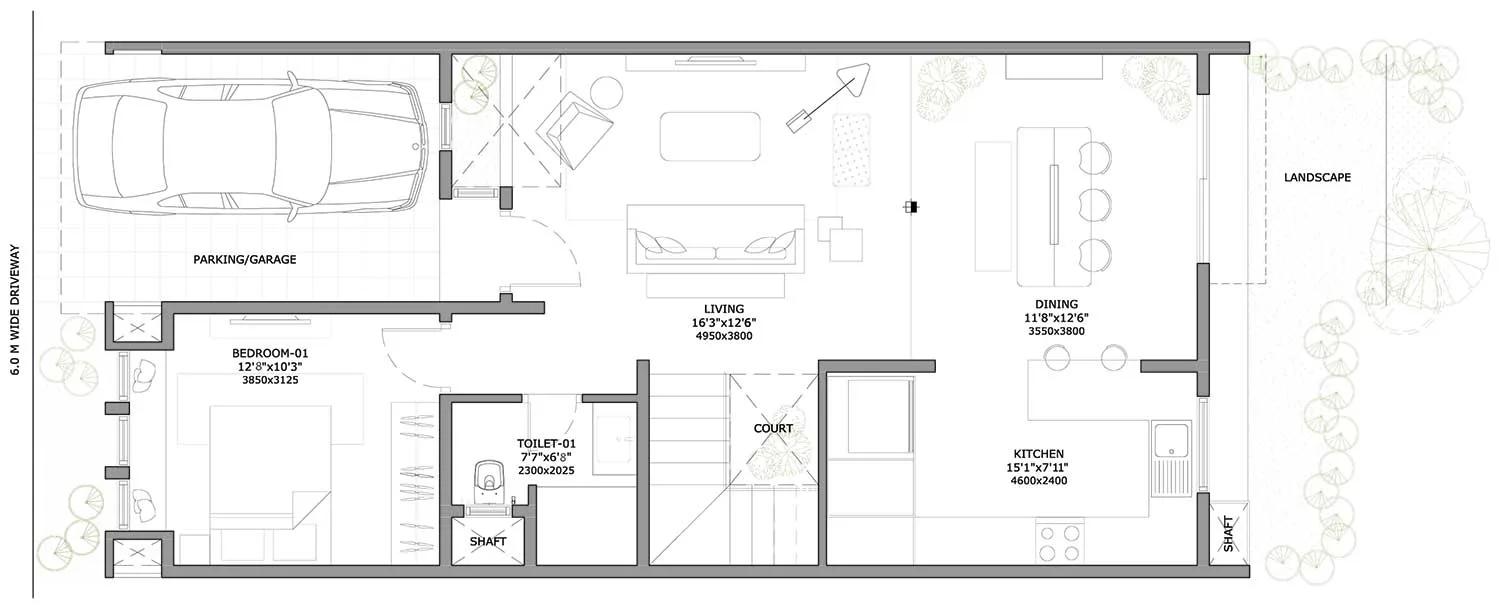 3 BHK (2182) Ground Floor – Assetz Soul & Soil
