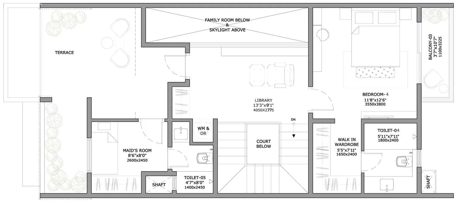 4 BHK (2460) Second Floor – Assetz Soul & Soil