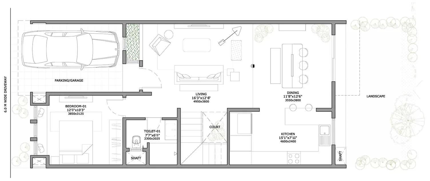4 BHK (2460) Ground Floor – Assetz Soul & Soil