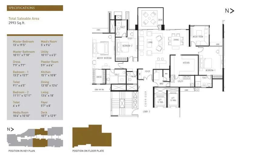 3 BHK – 2993 – La Palazzo