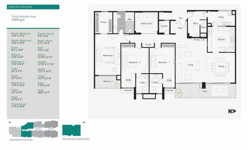 3 BHK – 3209 – La Palazzo