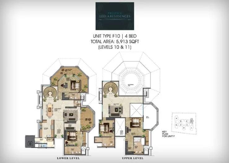 4BHK – 5913 – Prestige Leela Residences