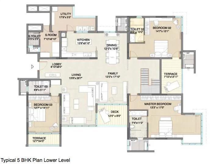 5 BHK – LF – Embassy Pristine