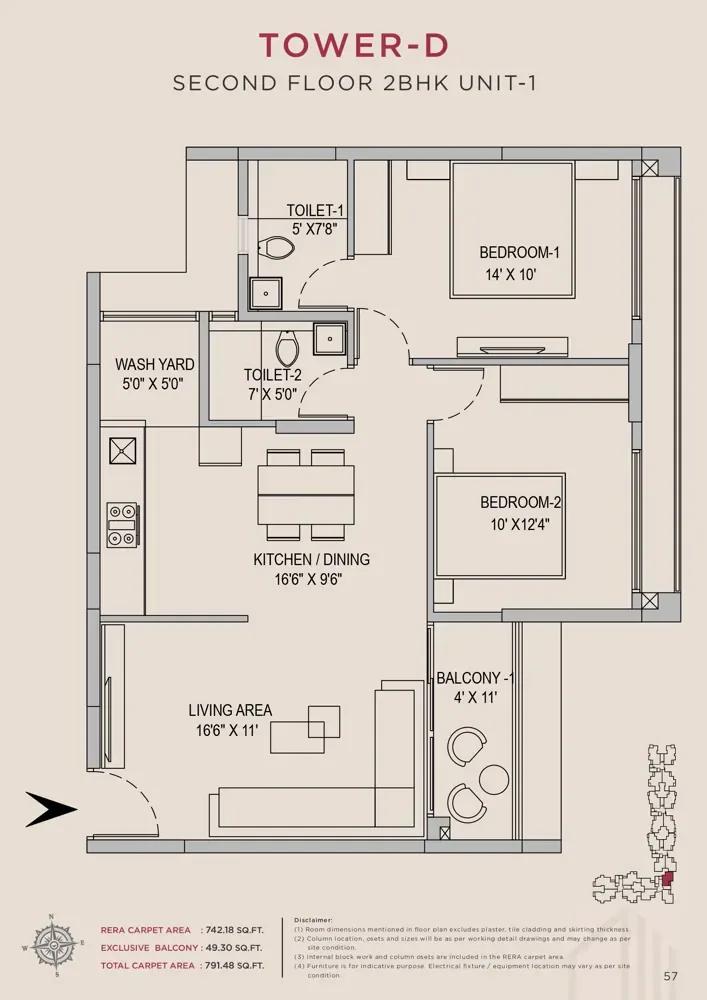 2bhk 791 arvind skycrest bannerghatta