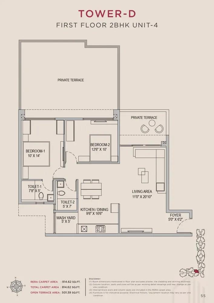 2bhk 814 arvind skycrest bannerghatta