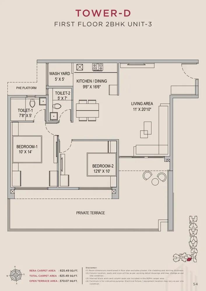 2bhk 825 arvind skycrest bannerghatta