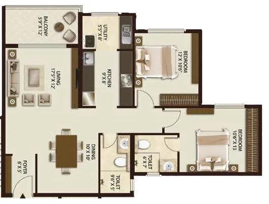 2 BHK – Legacy Salvador