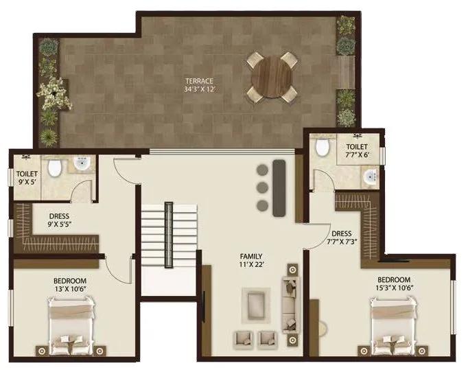 5 BHK – Fourth Floor – Legacy Salvador
