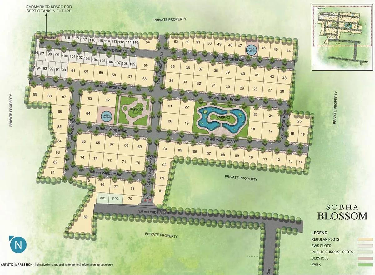 Master Plan - Sobha Blossom Plots