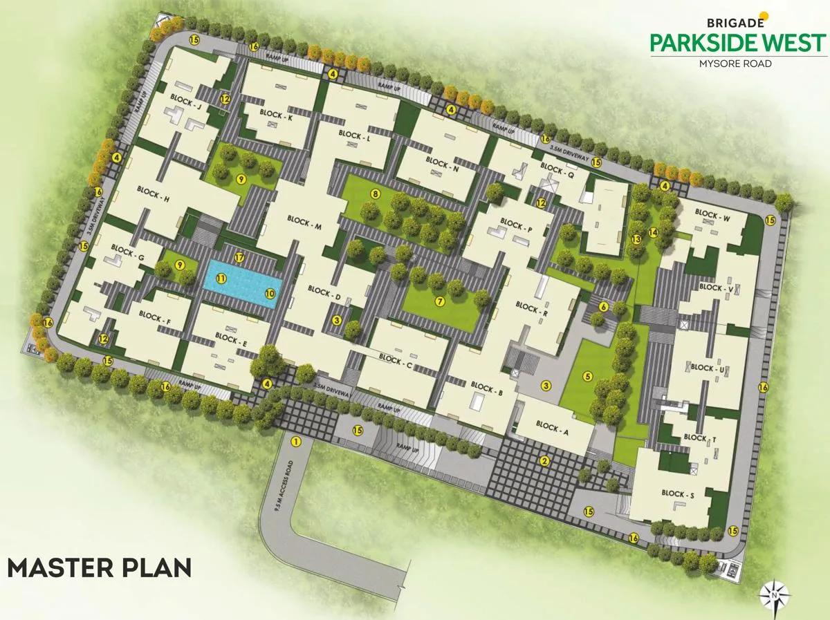 Master Plan – Brigade Parkside West Mysore Road