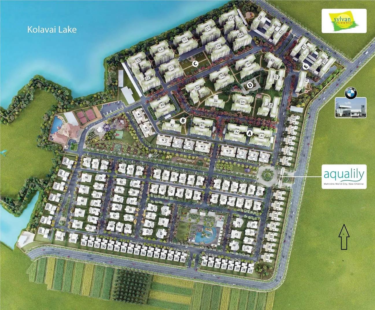 Master Layout Mahindra World City Aqualily
