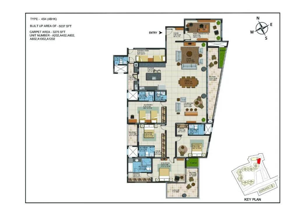 4 BHK 5037 - CasaGrand ECR14 Signature Chennai