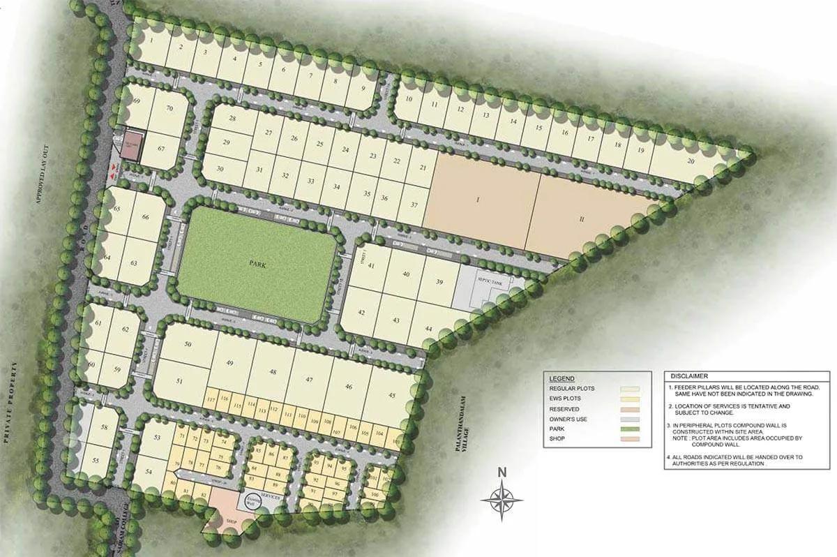 Master Plan - Sobha Evergreens Plots