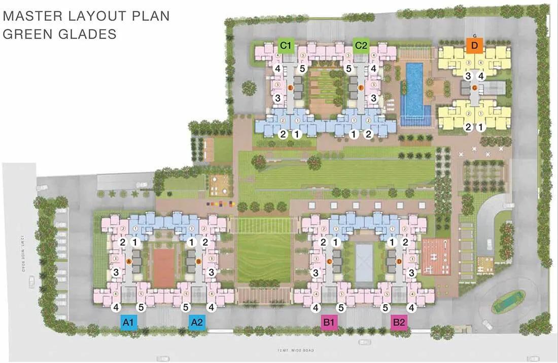 Master Plan - Godrej Green Glades Garden City